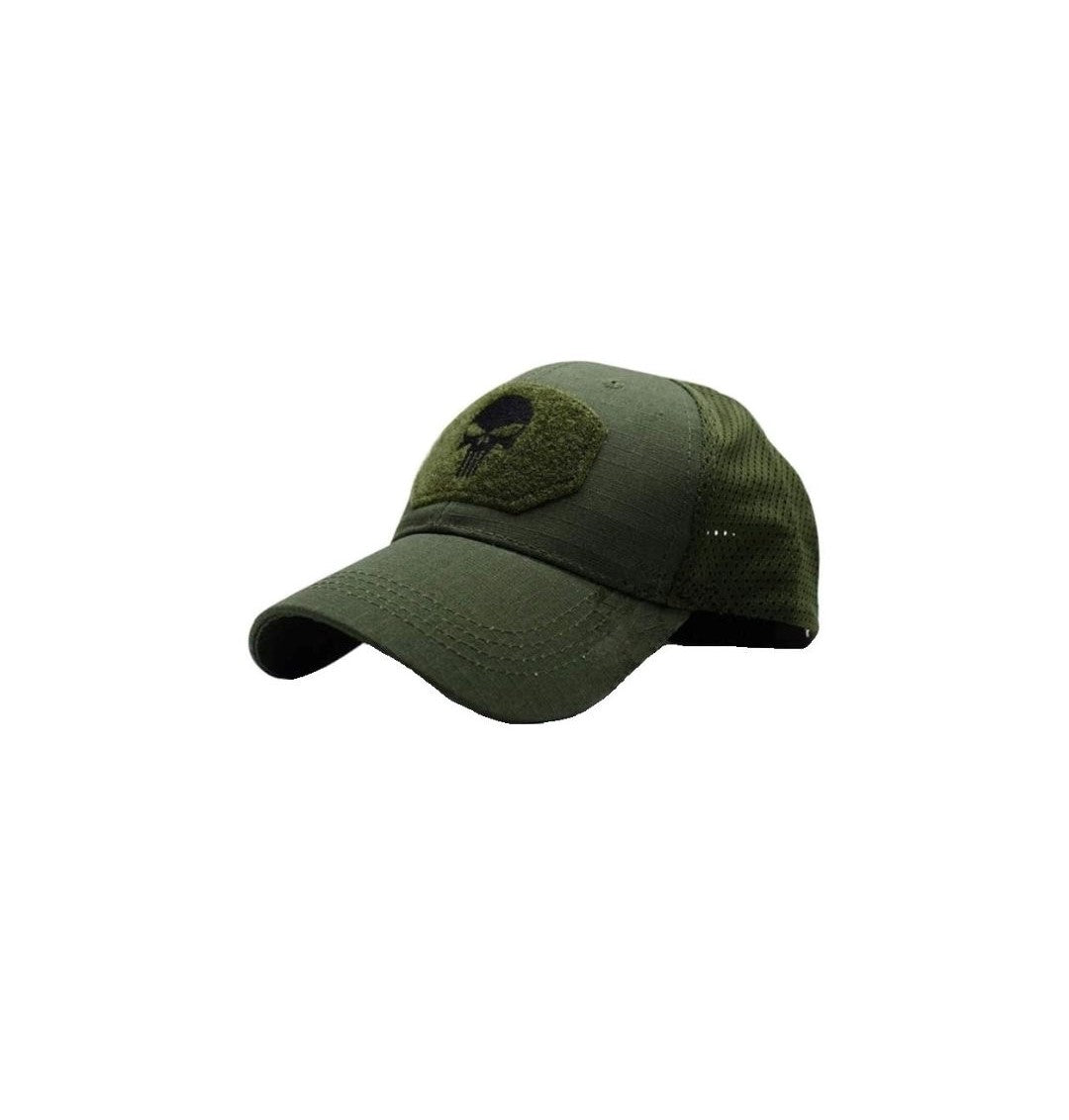 Army Green Breathable Mesh Fabric Lightweight Outdoor Tactical Sun Cap