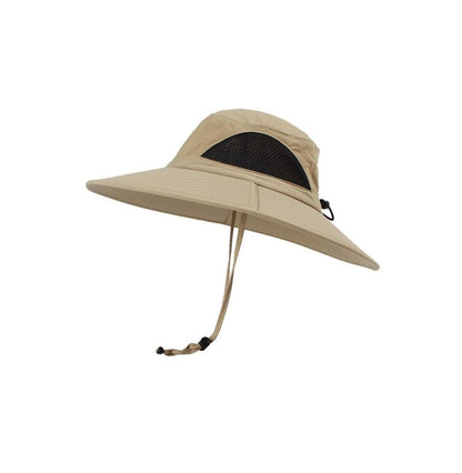 Sun Hats for Men Women, Waterproof Fishing Bucket Hat with UPF 50 UV Protection (Khaki)