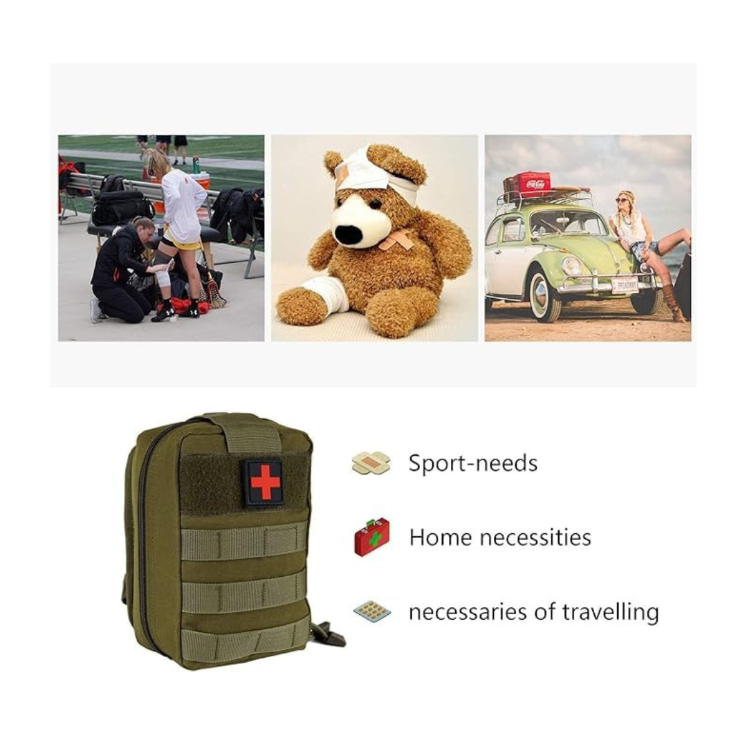 Tactical Military First Aid Kit – Molle Medical Pouch for Emergency Survival, Outdoor Travel