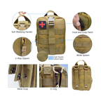 Tactical Military First Aid Kit – Molle Medical Pouch for Emergency Survival, Outdoor Travel