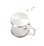 4PCS 304 Stainless Steel Outdoor Camping Cup Set Portable Mountaineering Trekking Cups - The Adventure Hut