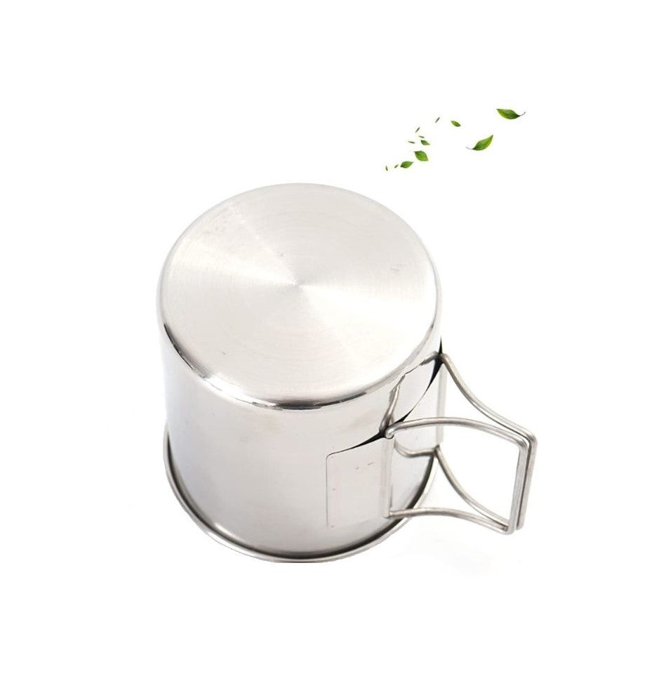 4PCS 304 Stainl Steel Outdoor Camping Cup Set Portable Mountaineering Trekking Cups - The Adventure Hut