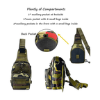 Tactical Sling Backpack - Portable Multifunctional Shoulder Chest Crossbody Bag for Outdoor Activities
