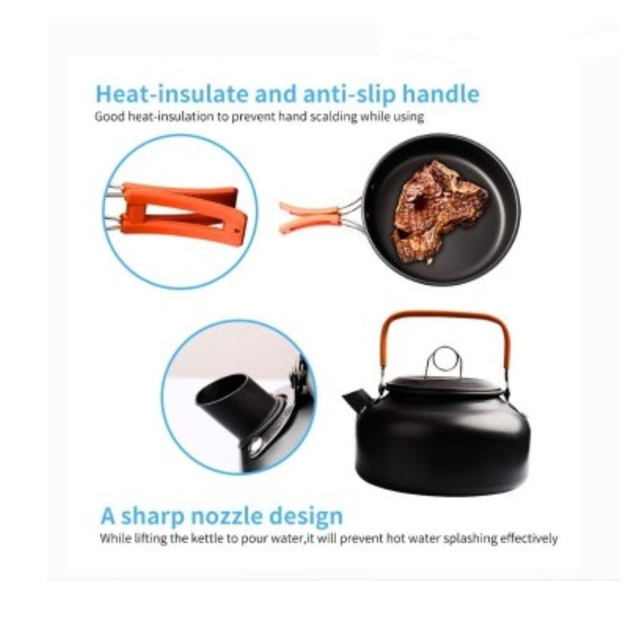 Outdoor Cooking Set for Camping and Trekking - The Adventure Hut