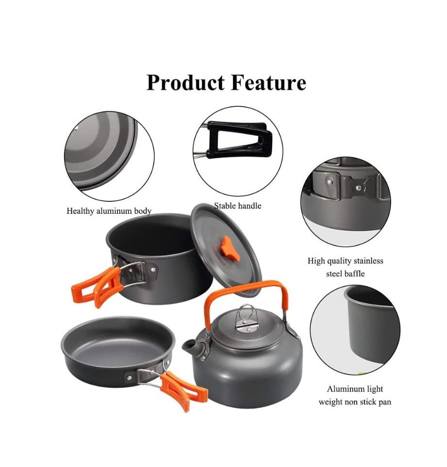 Outdoor Cooking Set for Camping and Trekking - The Adventure Hut