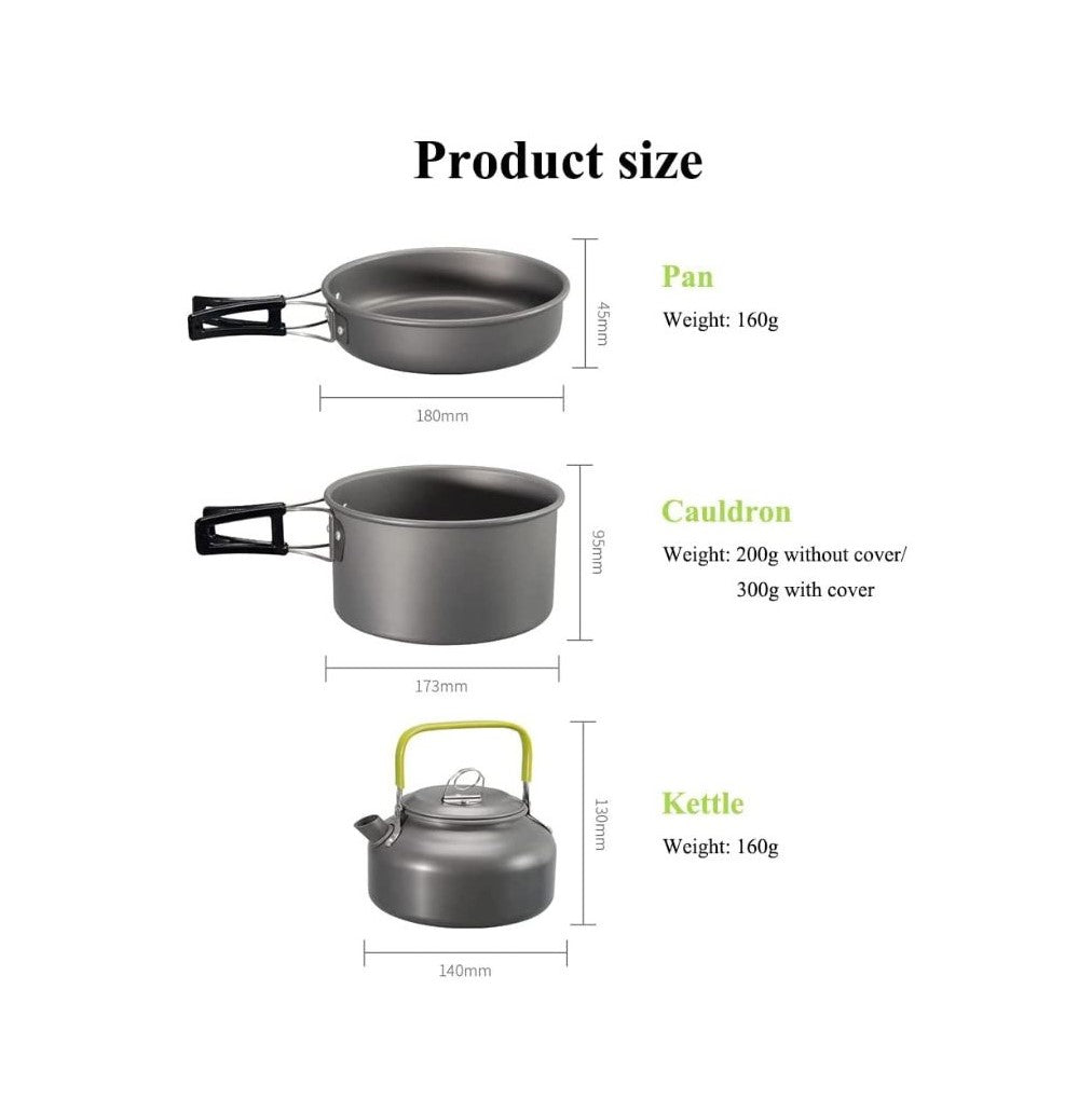 Outdoor Cooking Set for Camping and Trekking - The Adventure Hut