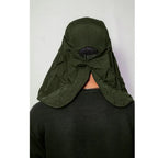 Outdoor UV Convertible Cap | Convertible Face & Neck Cover (Green) - The Adventure Hut