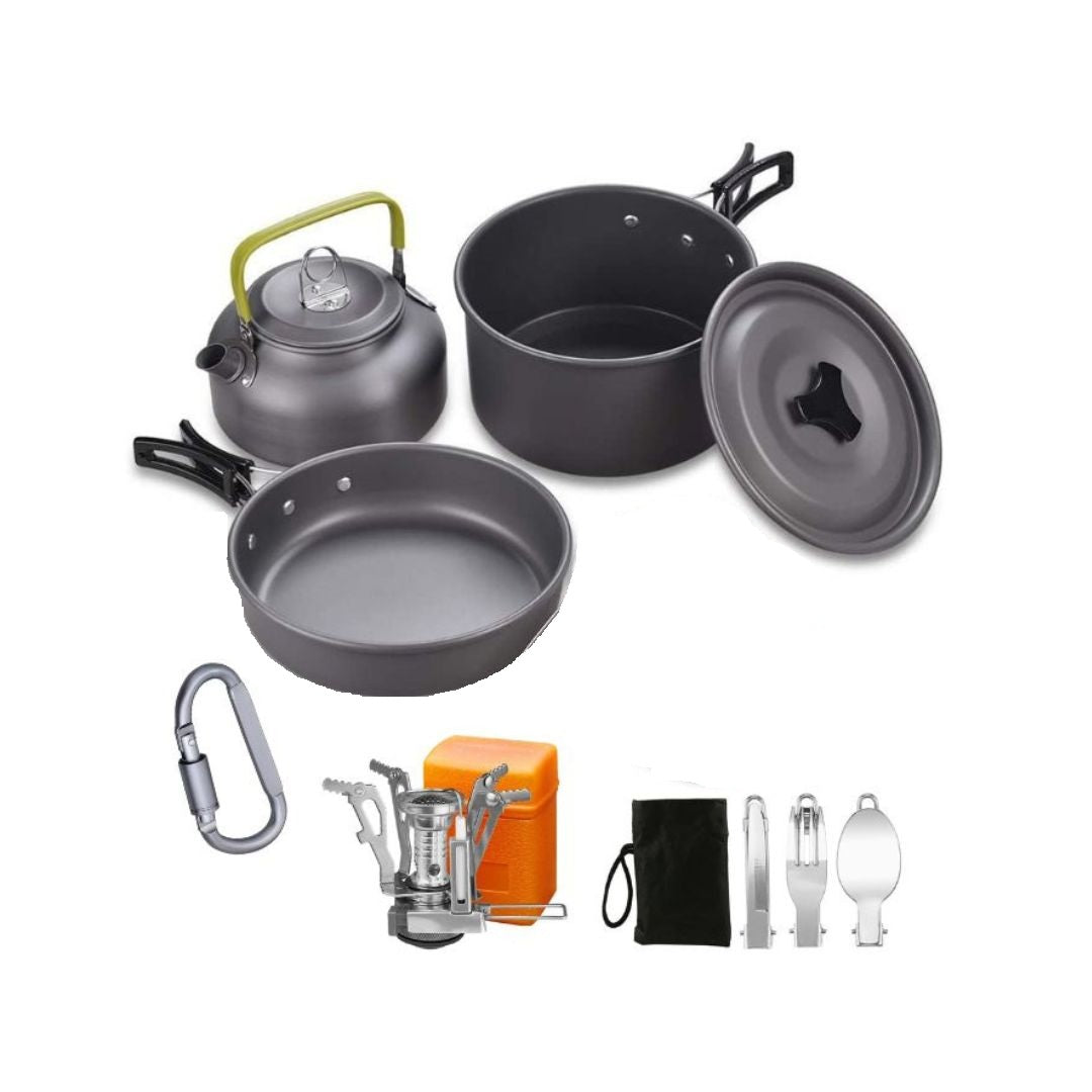 Camping for Outdoor Kit,Cooking Equipment| Lightweight, Compact(for 1-2 Person) (DS-308) (TK-4821)