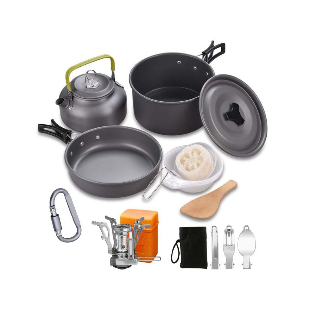 Camping for Outdoor Kit,Cooking Equipment| Lightweight, Compact, Durable(for 1-2 Person) (DS-308)