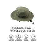 Summer Outdoor Boonie Hunting Fishing Safari Bucket Sun Hat with Adjustable Strap (Green) (TK-4752) - The Adventure Hut