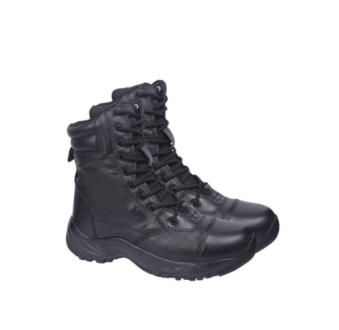 FORCE TIME Tactical Side Zip Boots Black - The Adventure Hut