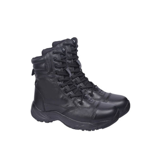 FORCE TIME Tactical Side Zip Boots Black