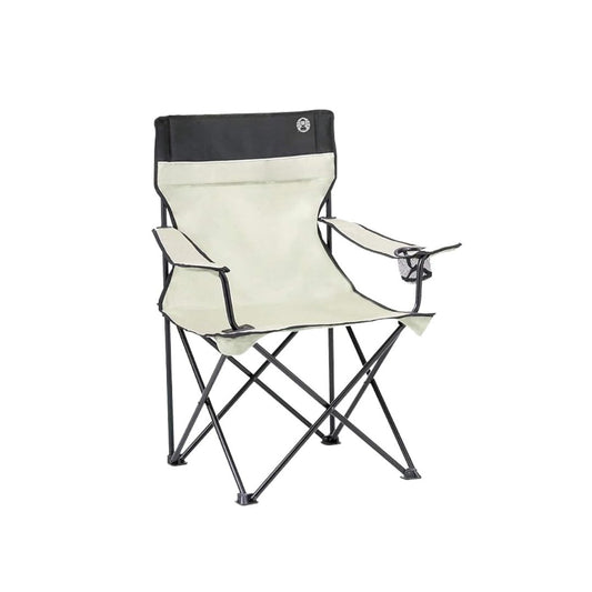 Coleman Polyester Standard Quad Lightweight Camping Chair (Khaki) - The Adventure Hut