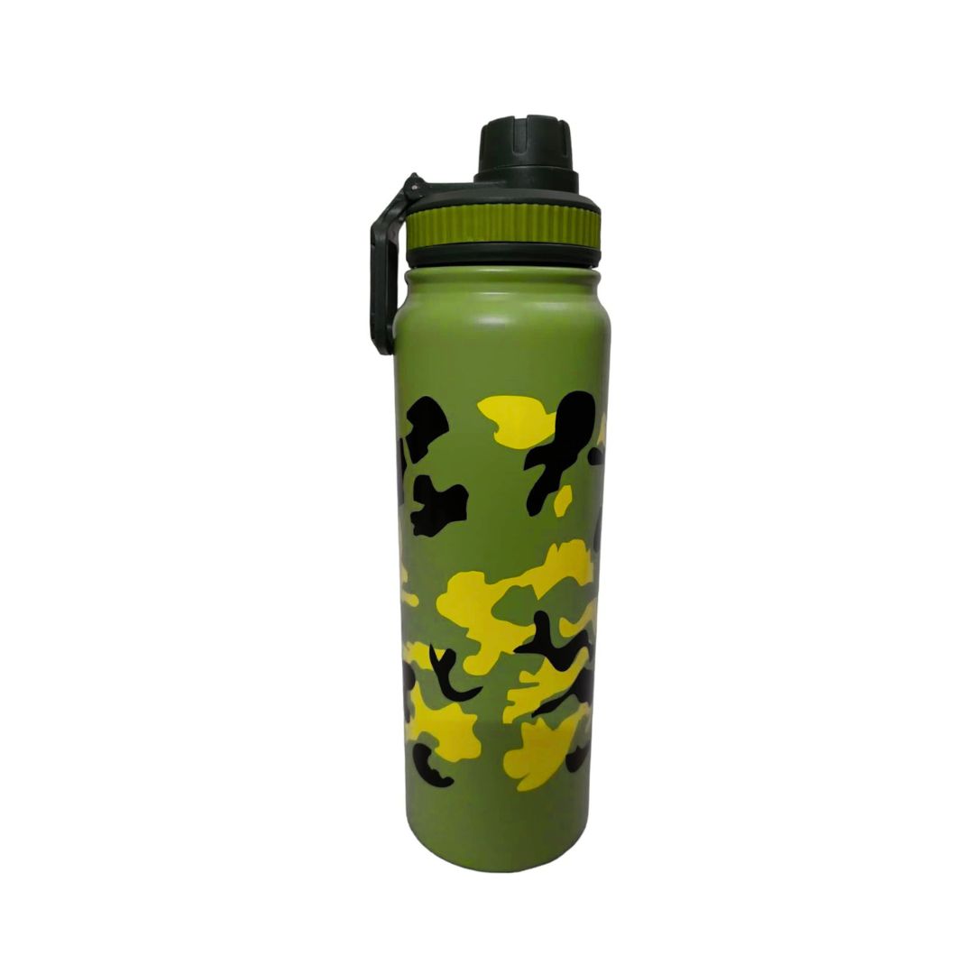 Stainless Steel Water Bottle Leakproof,Keep Drinks Hot or Cold (Camouflage) (900 Ml)(TK-4672)