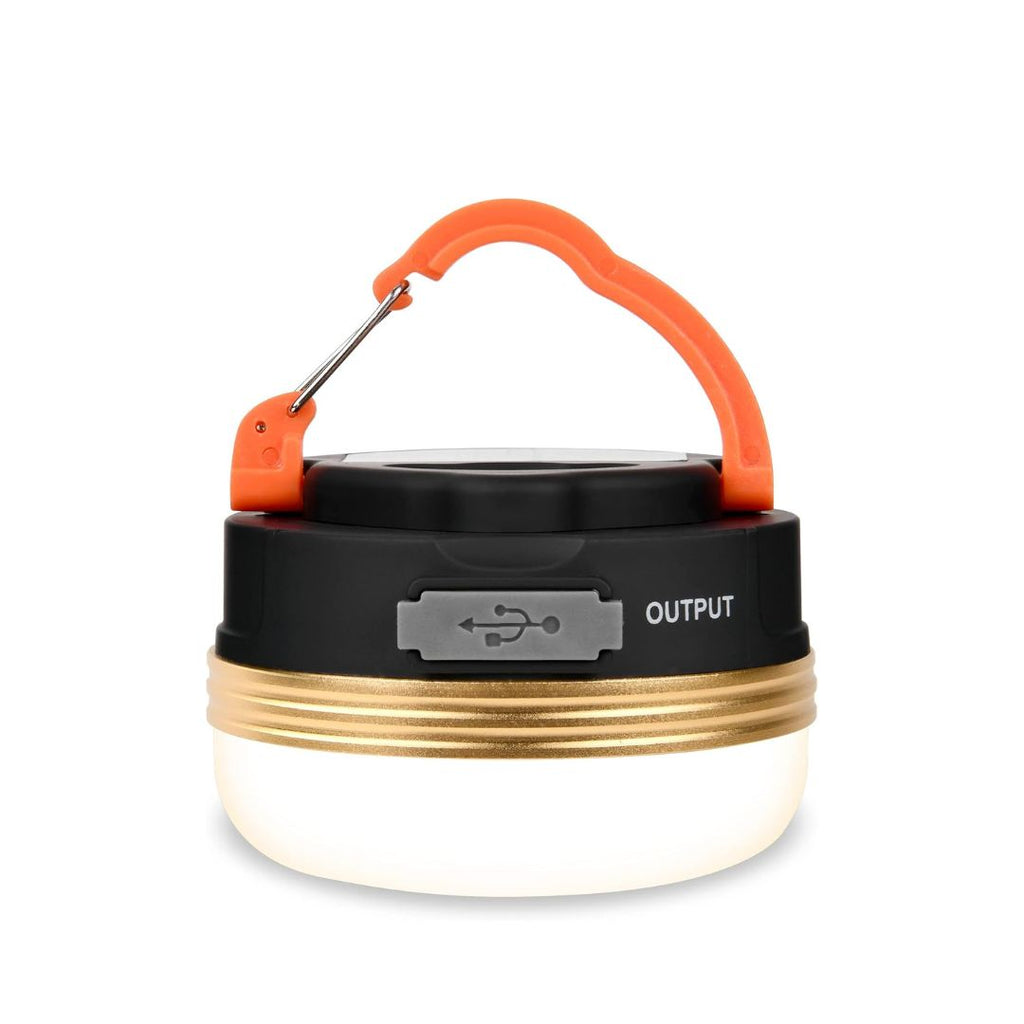 Adventure Hut Rechargeable LED Camping Lantern with 1800mAh Power Bank | Portable USB Tent Light with Hook for Hiking, Emergency & Outdoor Use