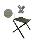 Portable Folding Camping Stool – Lightweight Outdoor Travel Chair with Strong Metal Frame & Durable Fabric Seat for Hiking, Fishing & Garden Use - The Adventure Hut