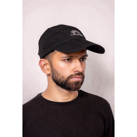 Outdoor UV Convertible Cap | Convertible Face & Neck Cover (Black) - The Adventure Hut