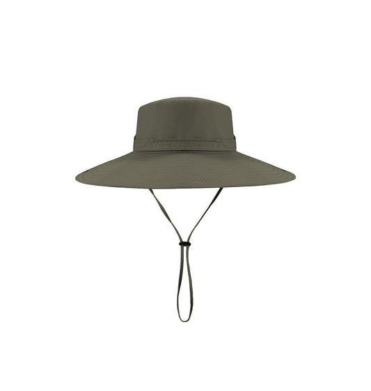 Sun Hat Wide Brim, UV Protection Safari Hat Boonie Hat Summer Fishing Hat, Plain Army