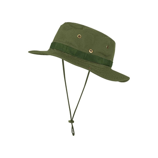 Summer Outdoor Boonie Hunting Fishing Safari Bucket Sun Hat with Adjustable Strap (Green) - The Adventure Hut
