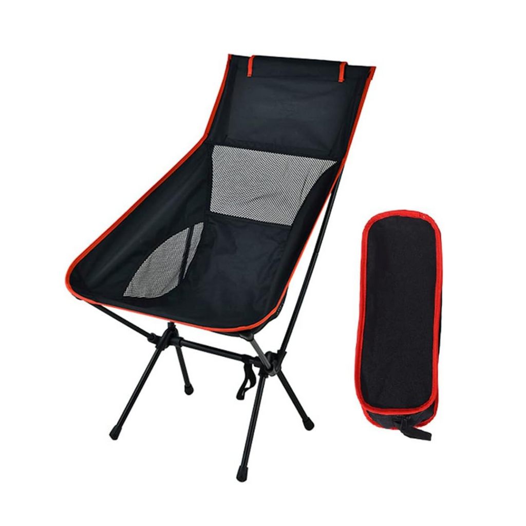 Portable Folding Camping Chair – Heavy Duty Steel Frame, Wide Seat, Compact & Comfortable Outdoor Chair for Camping, Garden, Patio, Picnic