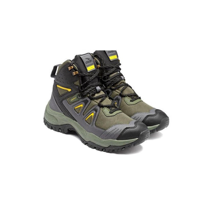 ASIAN EVEREST-24 Trekking, Hiking  Comfortable Shoes for Outdoor Light Weight Anti Skid Boot with Phylon Sole (Olive Blk)