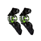 SCOYCO-K12 Adjustable Knee Shin Guard (Black and Green) Freesize ,Set of 2 - The Adventure Hut