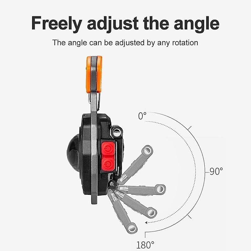Rechargeable COB LED Keychain Flashlight – 800 Lumens with Multi-Tool & Emergency Whistle