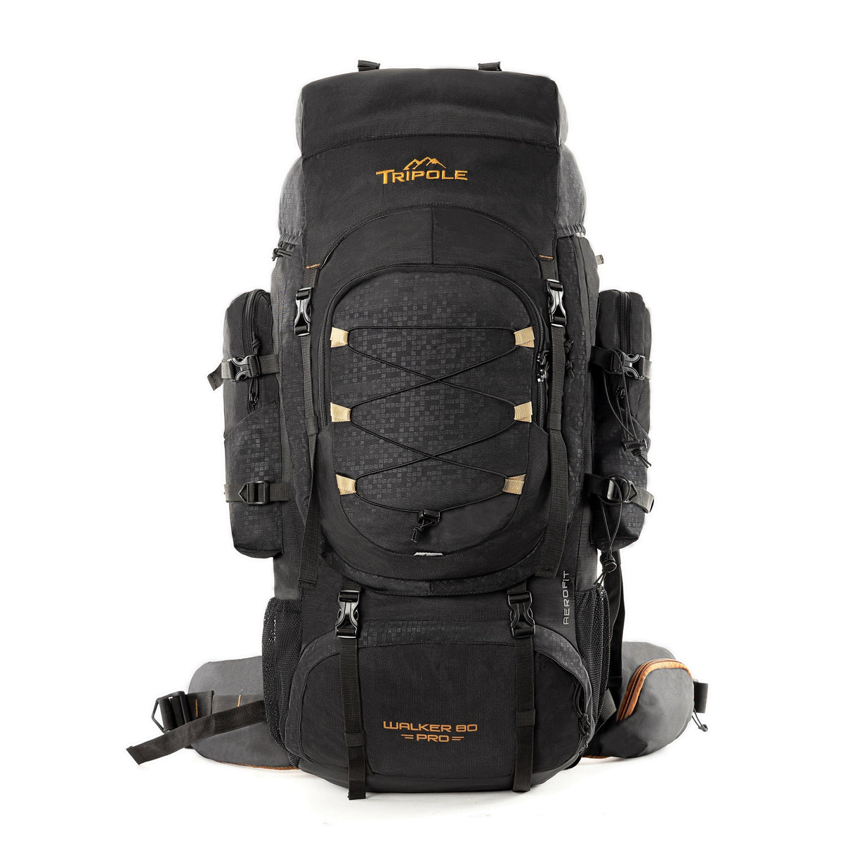 Tripole Walker Pro 80L Metal Frame Rucksack with Rain Cover & Laptop Sleeve - The Adventure Hut
