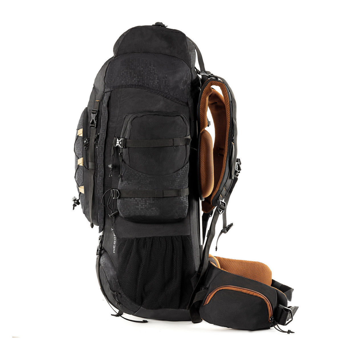 Tripole Walker Pro 60L Metal Frame Rucksack with Rain Cover for Trekking & Travel | Front Opening | Laptop Sleeve | Men & Women - THE ADVENTURE HUT