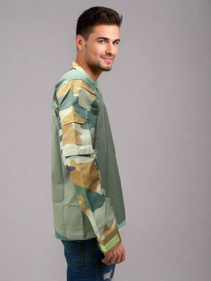 CAMO URI FULL SLLEVES T-SHIRT – Military-Style Cotton Tee for Outdoor & Casual Wear