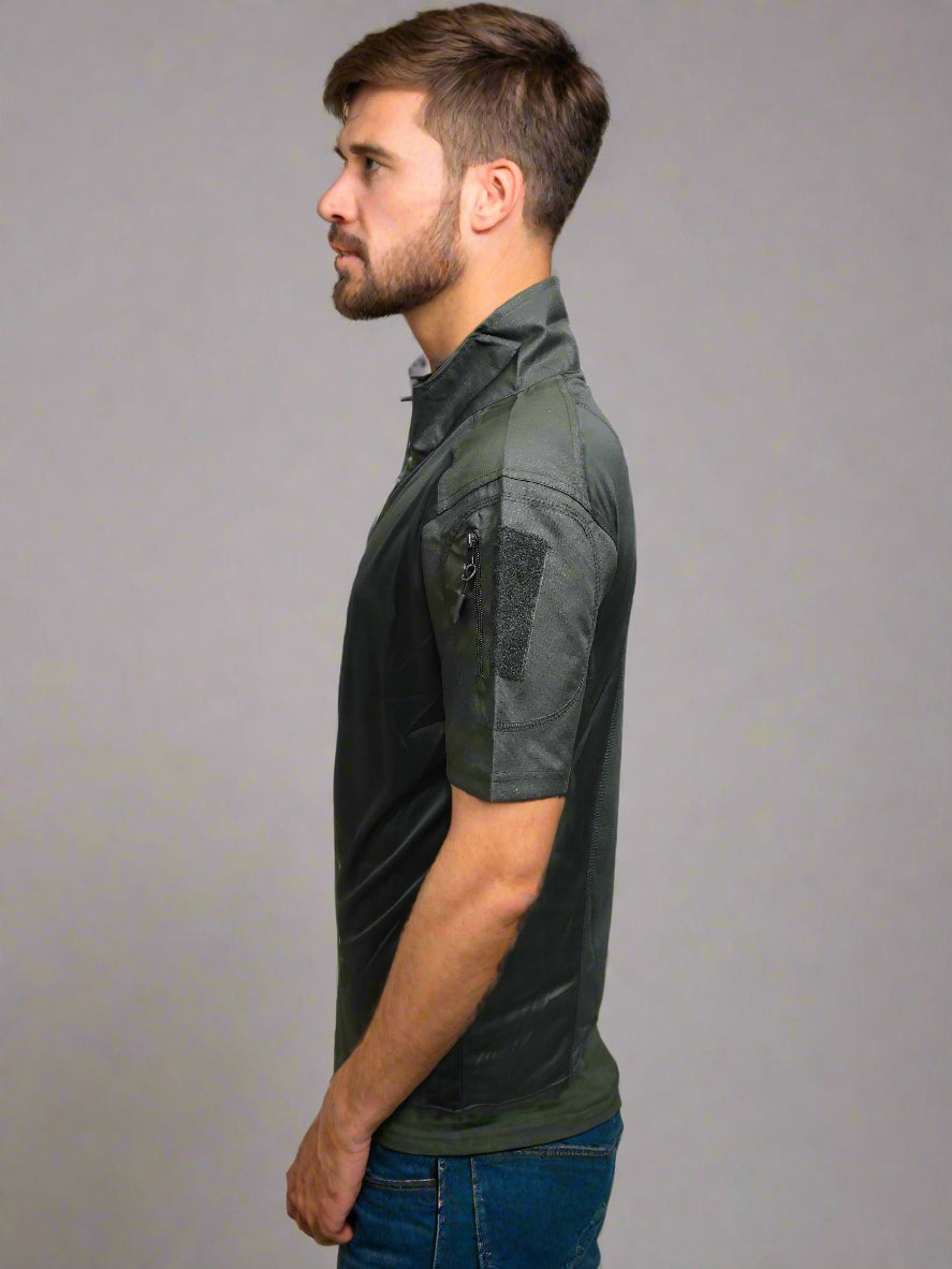 Black Tactical Quick Dry T-Shirt – Lightweight Outdoor & Sports Wear