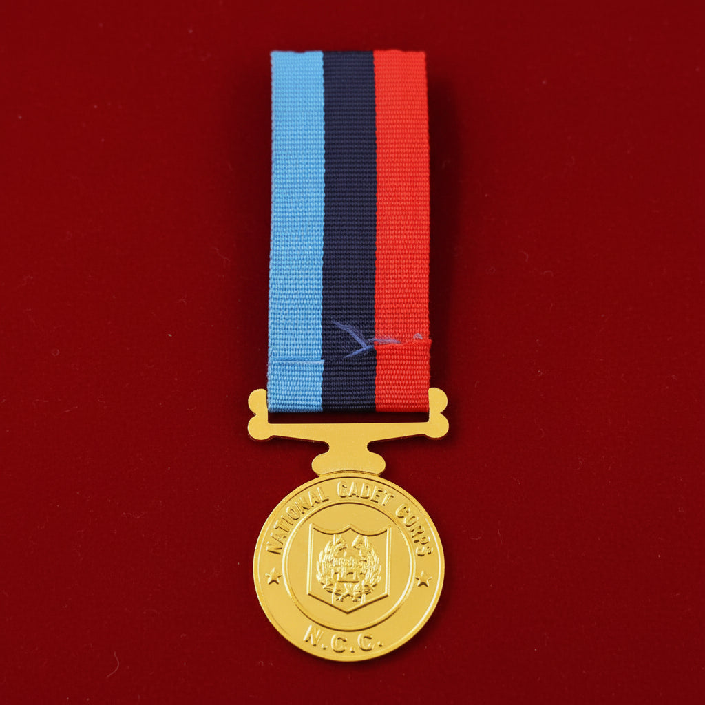 NCC GOLDEN MEDAL WITH RIBBON