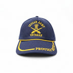 INDIAN ARMY VETERAN NETTED BLUE CAP EX-SERVICEMEN