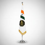 Premium Military & NCC Ceremonial Flags Set – With Stand for office | The Adventure Hut