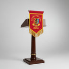 T FLAG NCC RED WITH ZARI GOLDEN EMBROIDERY