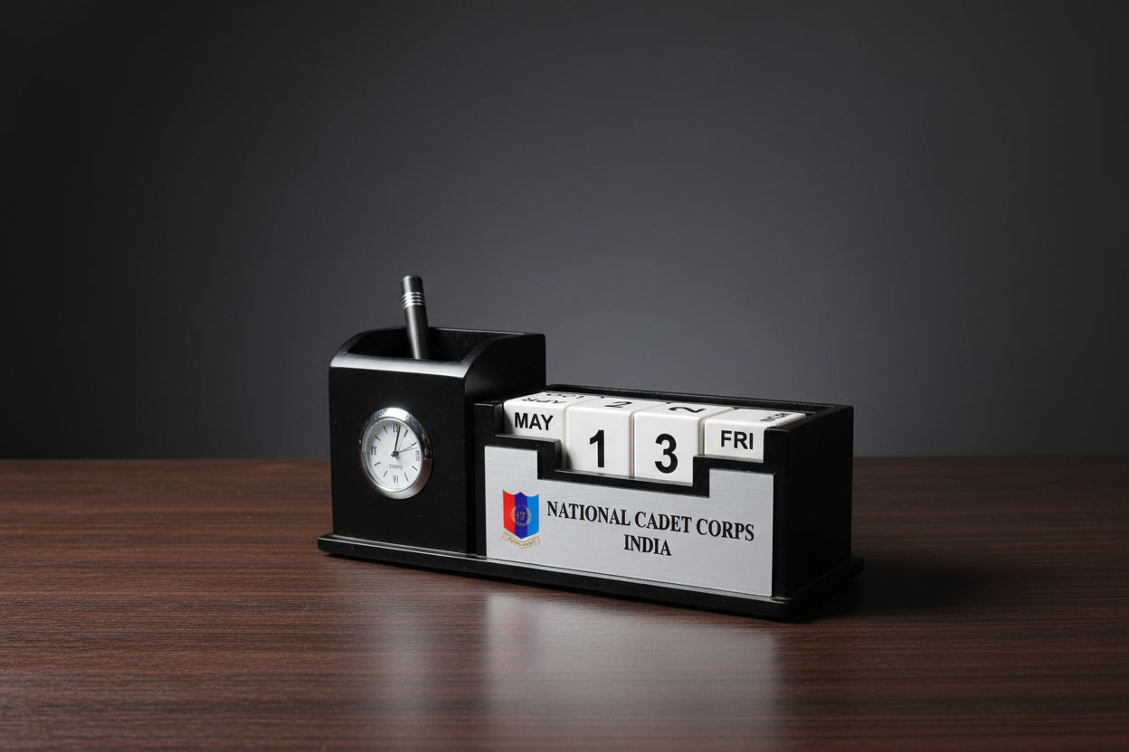 PEN STAND BLACK WITH NCC LOGO FOR OFFICE DESK