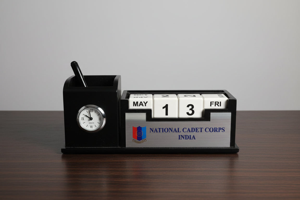 PEN STAND BLACK WITH NCC LOGO FOR OFFICE DESK