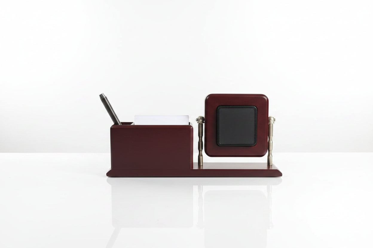 NCC PEN STAND WITH BIG WATCH FOR DESK