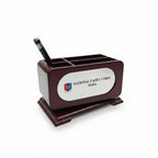 NCC PEN STAND ROTATABLE WOODEN FOR OFFICE DESK DECORATION