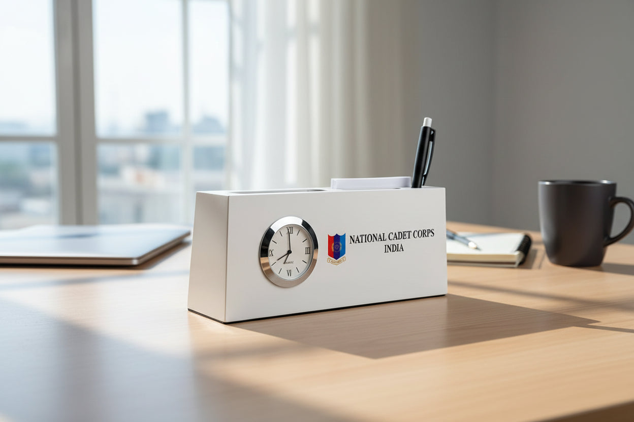 NCC PEN STAND WHITE FOR OFFICE TABLE DECORATION