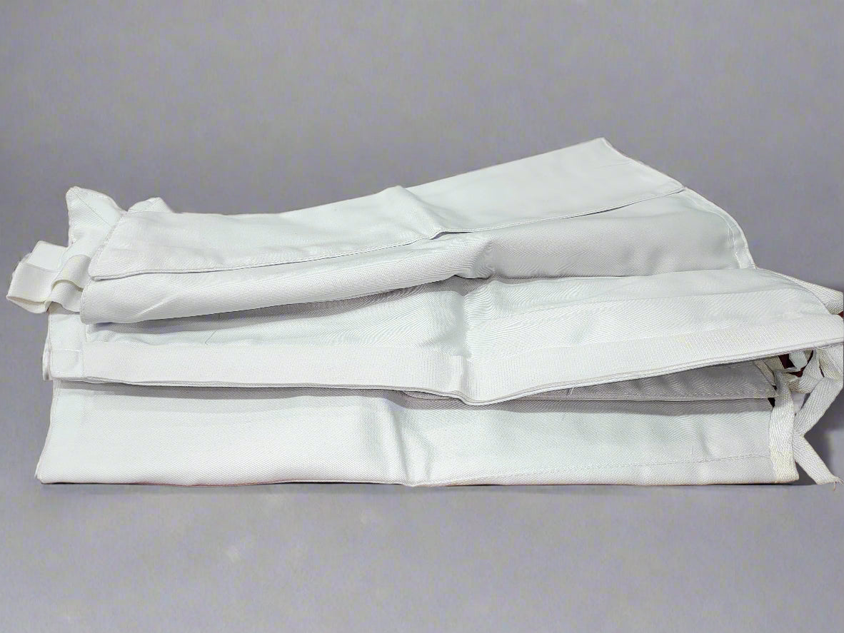 WHITE ANKLET MADE OF CLOTH (FULL SIZE)