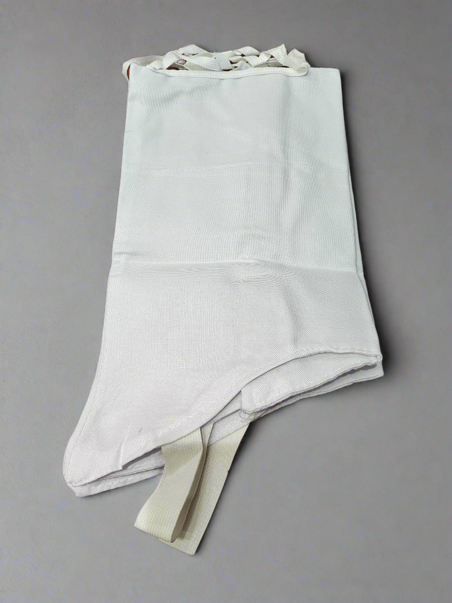 WHITE ANKLET MADE OF CLOTH(SHORT)