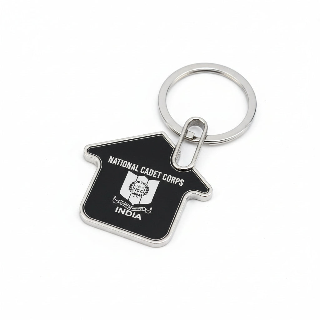 KEYCHAIN NCC METAL WHITE