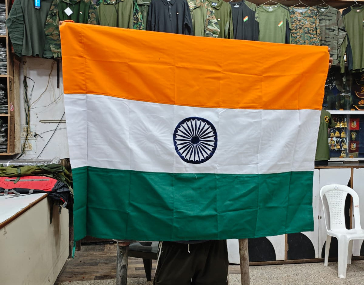 INDIAN FLAG COTTON (4FT X 3FT)