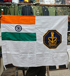 INDIAN NAVY FLAG COTTON WITH EMBROIDERY LOGO (4FT X 3FT)