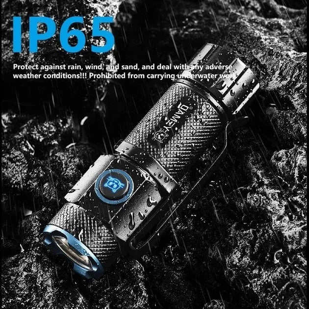 YEMAO YM-F602X Rechargeable Handheld Flashlight 650 Lumens - The Adventure Hut