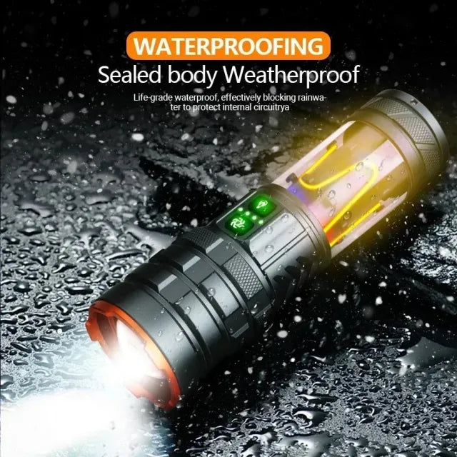 YEMAO YM-G580 2500LM Handheld Flashlight | USB-C Rechargeable - The Adventure Hut