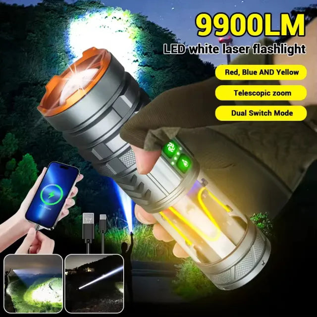 YEMAO YM-G580 2500LM Handheld Flashlight | USB-C Rechargeable - The Adventure Hut