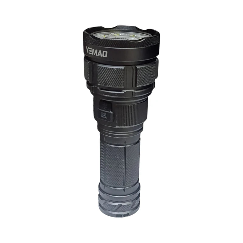 YEMAO YM-A9 9LED 2x26650 Flashlight with Power Bank, Type-C, filters and cap - The Adventure Hut