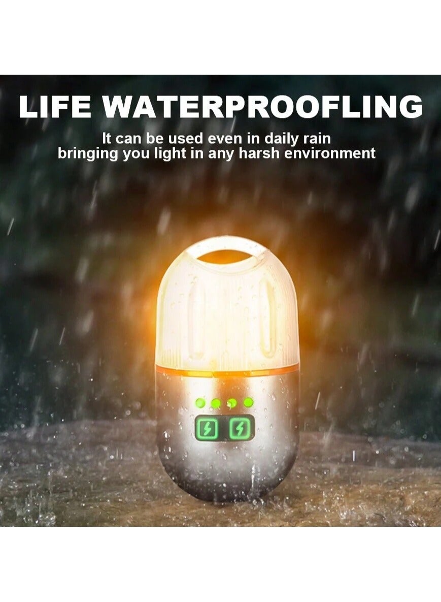 Yemao YM-B81 Rechargeable Mini Camping Flashlight with Magnetic Base & Tripod - The Adventure Hut